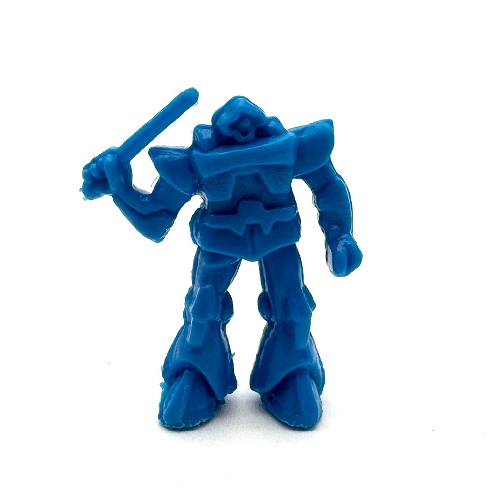 Vintage 80s Starship Troopers Dunkin Figure Blue Robot Mech